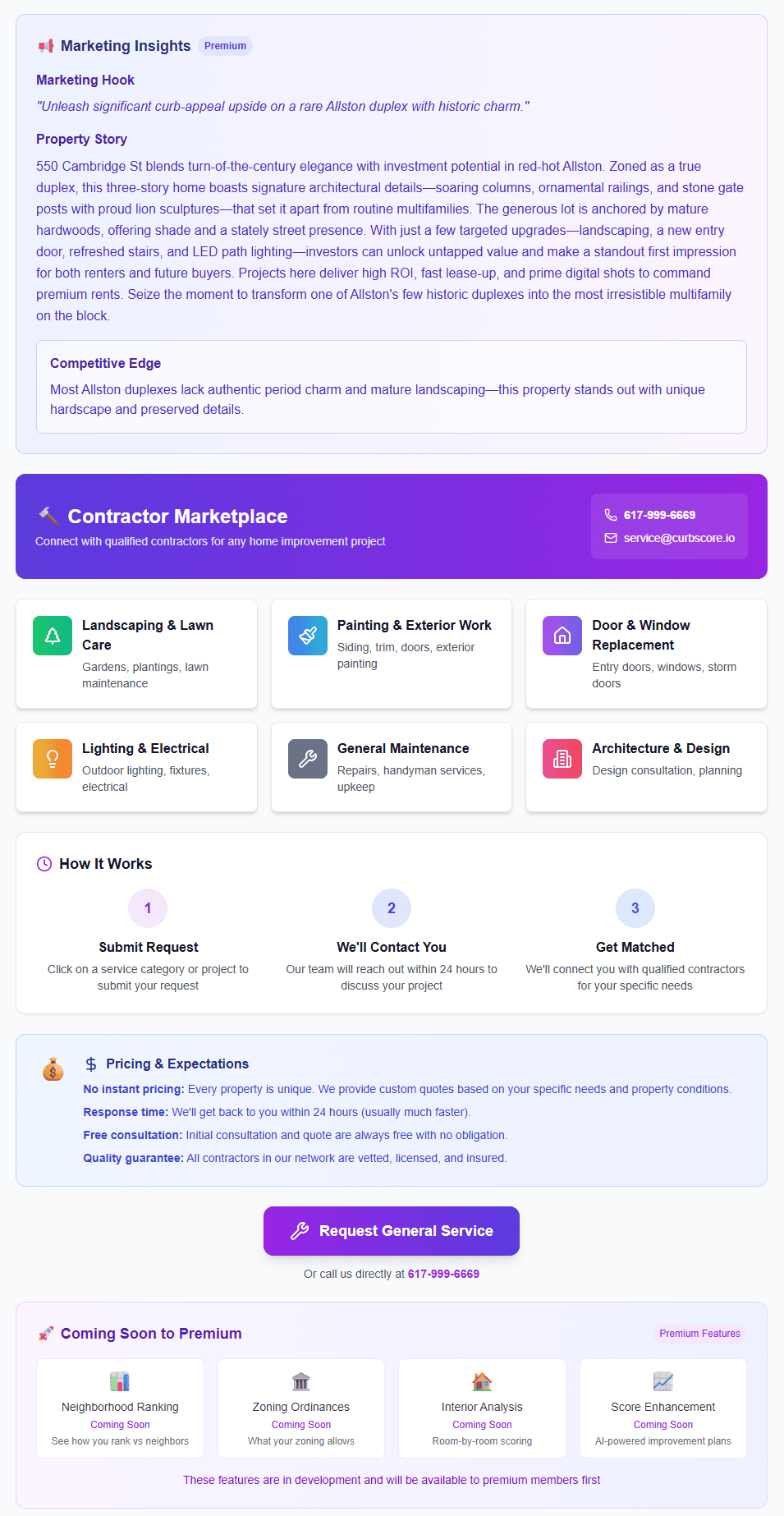 Contractor marketplace